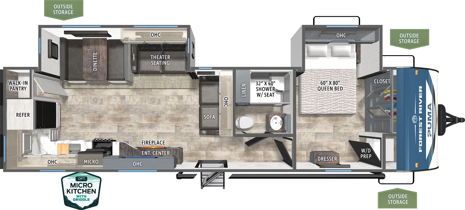 Puma 30RKQS Floorplan
